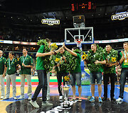 U-20 rinktinės apdovanojimų akimirka