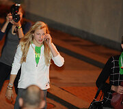 Rūtos Meilutytės sutiktuvės Vilniaus oro uoste 
