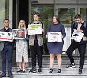 Jaunųjų konservatorių lygos protestas prie&scaron; Rimanto Sinkevičiaus paskyrimą į ministro postą