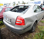 Sudaužytas Seimo nario Vytenio Povilo Andriukaičio automobilis &bdquo;&Scaron;koda Octavia&ldquo;