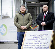 Sanatorijos &bdquo;Belorus&ldquo; atstovų akcija