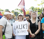 Mitinguotojai priartėjo prie Seimo