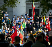 Protestas prie&scaron; Galimybių pasą