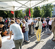 Protestas prie&scaron; Galimybių pasą