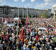 Protestas prie&scaron; Galimybių pasą