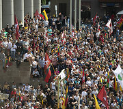Protestas prie&scaron; Galimybių pasą