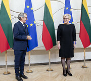 Ingrida &Scaron;imonytė ir Davidas Sassoli