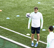 &Scaron;veicarijos futbolo rinktinės treniruotė