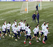 &Scaron;veicarijos futbolo rinktinės treniruotė