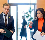 Gabrielius Landsbergis, Th&oacute;rd&iacute;s Kolbr&uacute;n Reykfj&ouml;rd Gylfad&oacute;ttir