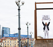 Meninė akcija &bdquo;Tai ne tik skaičiai&ldquo; skirta Ukrainoje žuvusiems civiliams pagerbti