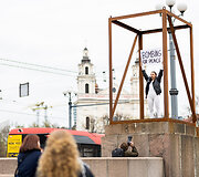 Meninė akcija &bdquo;Tai ne tik skaičiai&ldquo; skirta Ukrainoje žuvusiems civiliams pagerbti