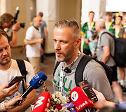 Lietuvos U16 vaikinų rinktinės sutiktuvės Vilniaus oro uoste