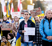 Ukrainos palaikymo akcija