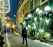 Kalėdi&scaron;kai pasipuo&scaron;ęs Vilniaus senamiestis