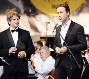 Andrius Bialobžeskis (kairėje)