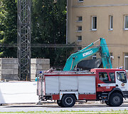 Vilniaus centre penktadienį įvyko dujų nuotėkis Žygimantų gatvėje esančioje statybvietėje