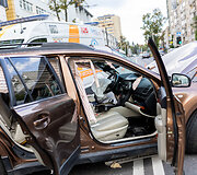 Greitosios pagalbos automobilio ir &bdquo;Subaru&ldquo; avarija Antakalnyje