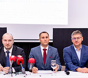 Gintautas Jak&scaron;tas, Ramūnas Skaudžius, Dainius Žvirdauskas
