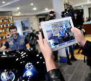 2014 metų motociklų modelių pristatymo akimirka