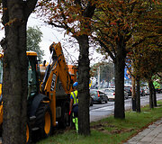 Kelio darbai Savanorių prospekte