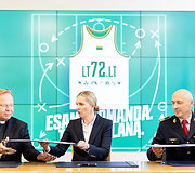 Gintaras Gru&scaron;as, Agnė Bilotaitė, Saulius Greičius