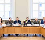 Agnė Bilotaitė susitiko su septynių &scaron;alių vidaus reikalų ministrais