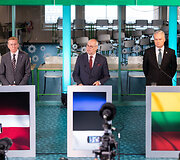 Trijų Baltijos &scaron;alių prezidentų spaudos konferencija