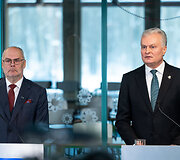 Trijų Baltijos &scaron;alių prezidentų spaudos konferencija