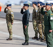 Simbolinio Baltijos oro erdvės rakto perdavimo ceremonija pažyminti NATO oro policijos misijos Baltijos &scaron;alyse 20-metį.