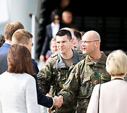 Į Lietuvą atvyko pirmieji Vokietijos brigados kariai