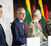 Į Lietuvą atvyko pirmieji Vokietijos brigados kariai