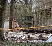 Nugriuvo dalis tvoros &scaron;alia Vilniaus Kirdiejų rūmų