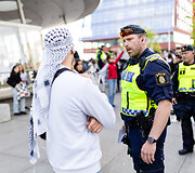 Policija atitraukė Palestinos palaikytojus toliau nuo Malmės arenos