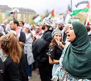 Malmės gatvėse &ndash; protestas prie&scaron; Izraelio dalyvavimą &bdquo;Eurovizijoje&ldquo;