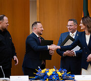 Ruslanas Stefančukas, Pavlo Sushko, Žygimantas Pavilionis, Viktorija Čmilytė-Nielsen