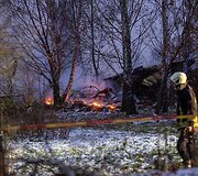 Vilniuje &scaron;alia gyvenamojo namo nukrito lėktuvas