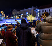 Kalėdi&scaron;kai pasipuo&scaron;ęs Vilnius