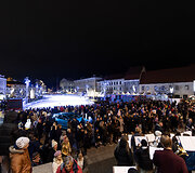 Kalėdi&scaron;kai pasipuo&scaron;ęs Vilnius