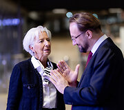 Christine Lagarde, Gediminas &Scaron;imkus