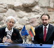 Christine Lagarde, Gediminas &Scaron;imkus