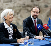 Christine Lagarde, Gediminas &Scaron;imkus