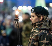 Lietuvos valstybės atkūrimo dienai paminėti simbolinių laužų ceremonija