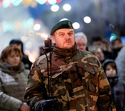 Lietuvos valstybės atkūrimo dienai paminėti simbolinių laužų ceremonija