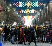 Lietuvos valstybės atkūrimo dienai paminėti simbolinių laužų ceremonija