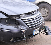 Gyčio Pa&scaron;kevičiaus automobilis po avarijos