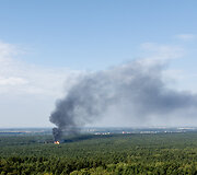Gaisras Vilniaus dujų pilstymo stotyje 