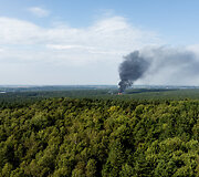 Gaisras Vilniaus dujų pilstymo stotyje 