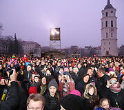  Koncerto &bdquo;Dainuoju Lietuvą kaip džiaugsmą&ldquo; akimirka