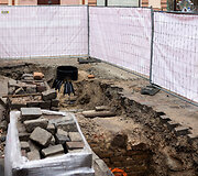 Archeologiniai kasinėjimai Pranci&scaron;konų gatvėje
